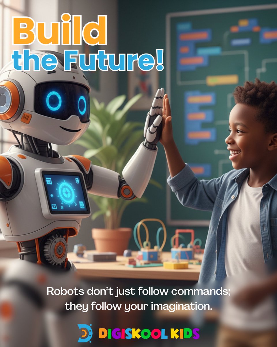 Digiskool1's tweet image. The future is being built one code at a time!
At Digiskool Holiday Boot Camp, learners are turning imagination into innovation through coding, robotics, and fun tech projects!
Sign up today: forms.gle/4og5CxjDCj4AaN…
#DigiskoolKids #CodingForKids #STEMEducation #RoboticsBootCamp