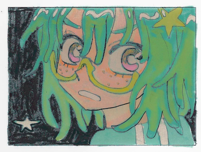 ちょいちょい描いた絵溜まってるけど全く載せてない。。。