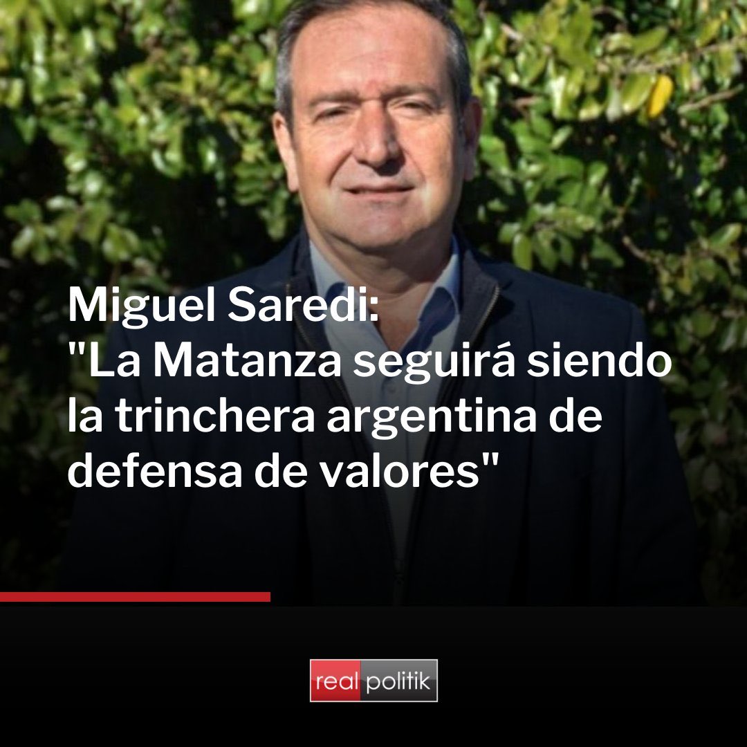 “La Matanza no se rinde.
En medio de derrotas y retrocesos, el pueblo matancero volvió a decir presente.
Ganó el Peronismo 🇦🇷” 
<a href="/M_Saredi/">Miguel Saredi</a> 
#Peronismo #LaMatanza