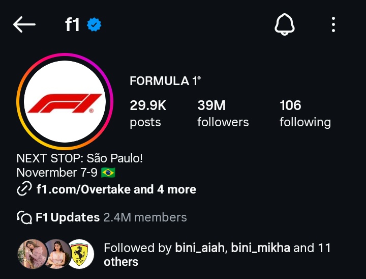 nag f-f1 race date yan sila