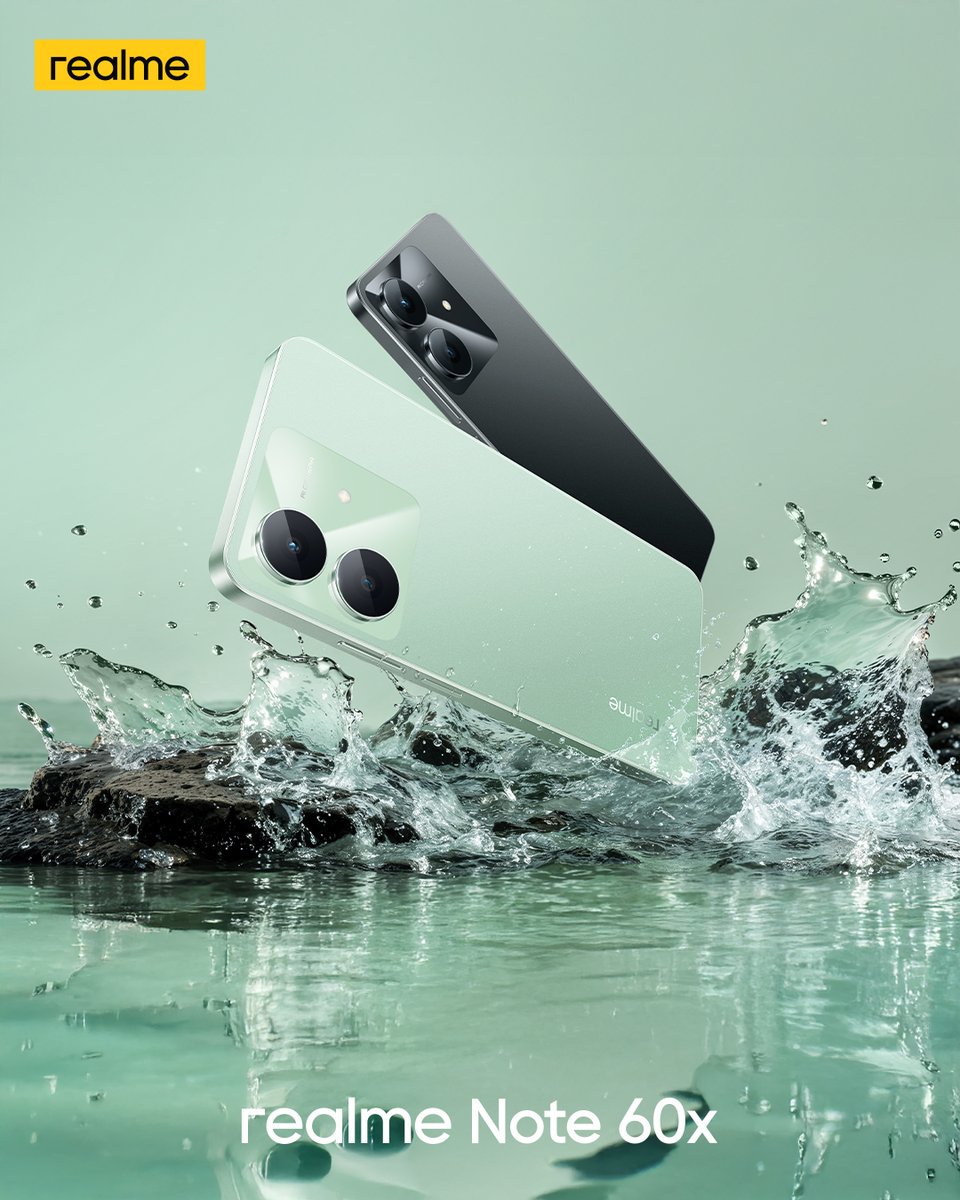 realme_Nigeria's tweet photo. Color that makes a statement. Meet the realme Note 60x in Wilderness Green and Marble Black.

Available in our stores Nationwode
3GB+64 GB – N98,700
4GB+128 GB – N112,900 
#realmeNote60x https://t.co/8vo8U82qgk