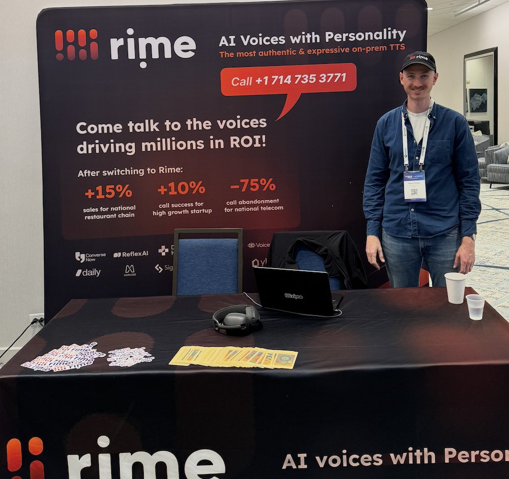 On the road again. Greetings from Washington, DC. Taking <a href="/rimelabs/">Rime</a> to the <a href="/GotoAgenticAI/">AGENTIC</a> conference!