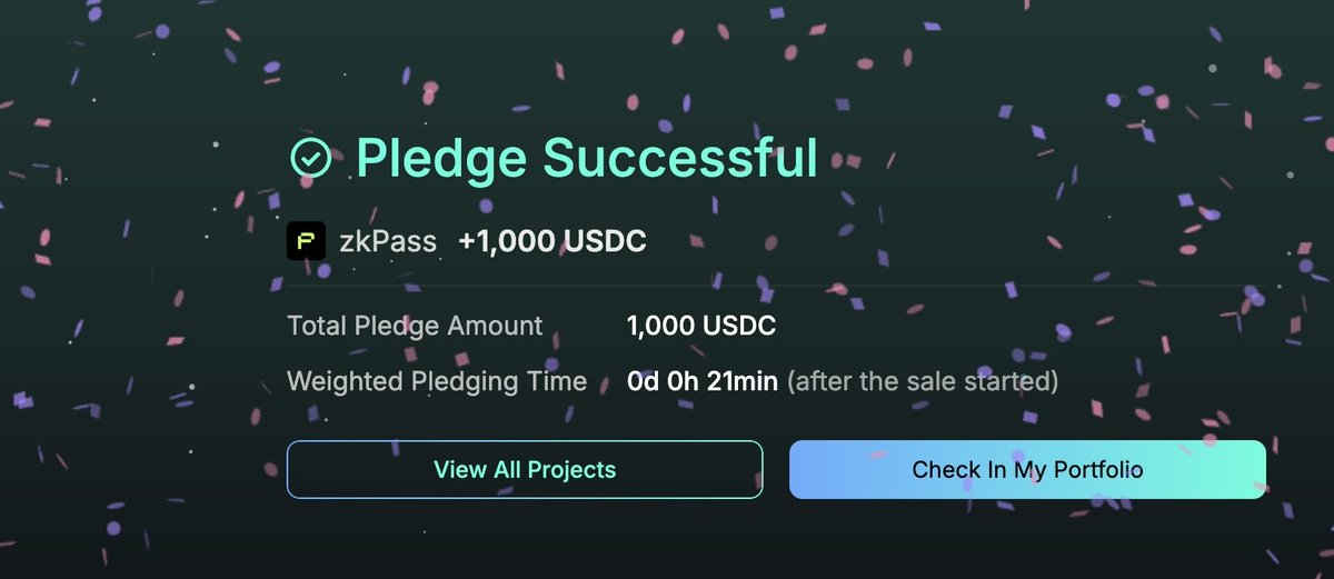 Pledged 1k USDC into the zkPass round on Kaito Capital Launchpad, now just waiting for the allocation phase to go live

This one is heavily oversubscribed, sitting above 1400 percent already, which tells you the level of conviction and demand around it

zkPass is building a