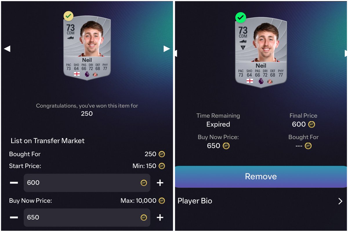 KillerFutCoins's tweet photo. My Silver investment from Thursday making 2-4x returns !

If you are on low budget 10-500k, it’s the best way to double or tripple your coin balance! 

Like 🔁 Retweet 🔔 Follow and Comment ‘Done’ below 👇 

I’ll send my silver trading strategy + list straight to everyone’s DM 💌 https://t.co/lmVc5Rakco