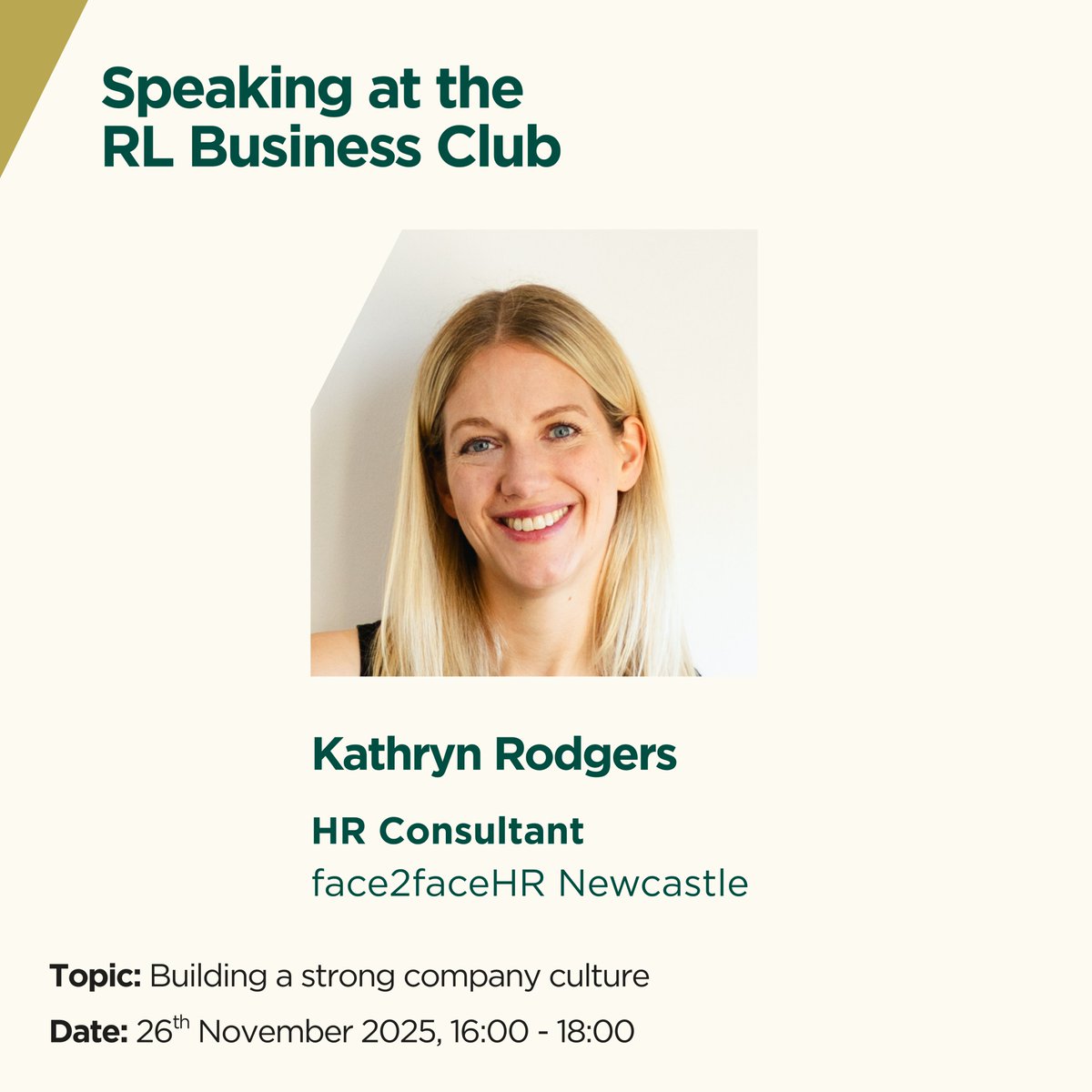 Have you ever been part of a grievance process at work?

HR Consultant, Kathryn Rodgers, is speaking at the next RL Business Club to discuss her approach to handling conflict and maintaining positive relationships in business.

Register for free here: bit.ly/4n9vTDQ
