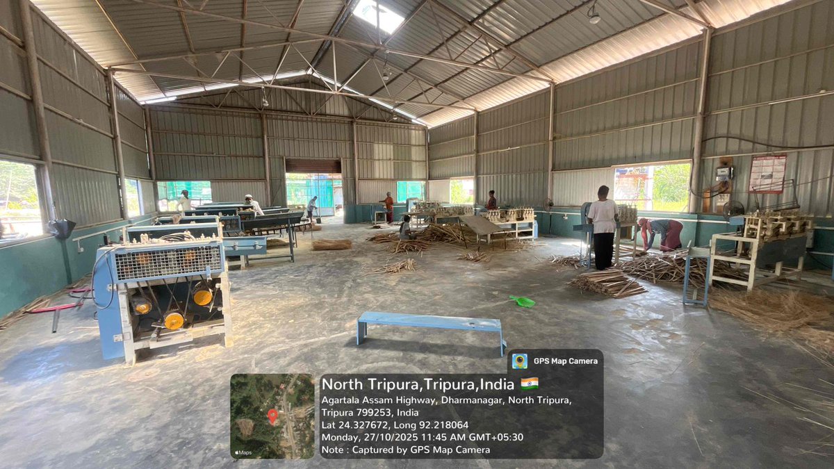 Skill Training on Mechanized Round Stick Production under MMDUP Scheme is currently ongoing at the Training Center – Evening Star, Dharmanagar.
The training aims to enhance local skill capacity &amp; support sustainable livelihood opportunities through mechanized bamboo processing..