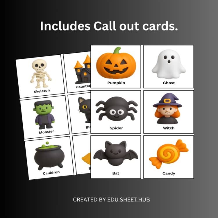 edusheethub's tweet photo. 👻 Shout “BINGO!” with a spooky twist!
This Halloween Bingo Game is perfect for PreK–2nd Grade 🎃

Fun, colorful &amp; classroom-ready!
👉 https://t.co/sDppMdEqiO

#SpookyLearning #HalloweenFun #halloweenbingo https://t.co/5AVbosa4T2