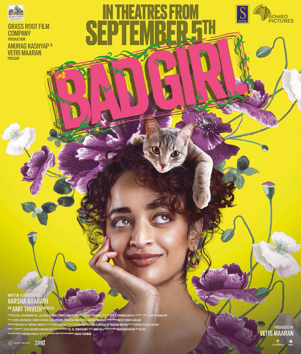 OTTCINEMAUP's tweet photo. #BadGirl streaming from November 4 only on JioHotstar
#BadGirlStreamingFromNov4 #BadGirlOnJioHotstar #JioHotstar #jiohotstartamil
#VarshaBharath | #BadGirl | #Vetrimaaran | #Kollywood | #TamilCinema | #Culture | #Womens https://t.co/XlH58p1thg