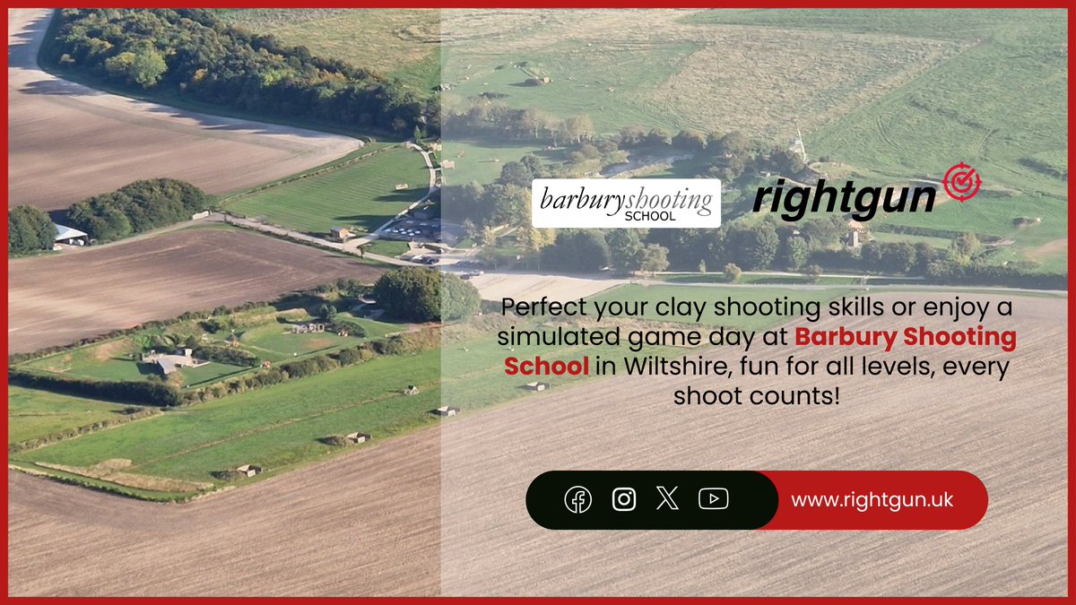 rightgunuk's tweet photo. Clays in the air, focus in your sights, &amp; that satisfying crack of a perfect shot, that’s Barbury Shooting School (@BarburyShooting).

Explore shoots: https://t.co/HjakiyhS9L

#RightgunUK #ShootingDays #ClayShooting #SimulatedGames #FieldSportsUK #ShootingSchool #OutdoorAdventure https://t.co/iUp0mg9VgN