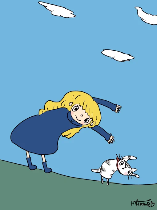 / / 雲が流れるように、悩みも流れていく。