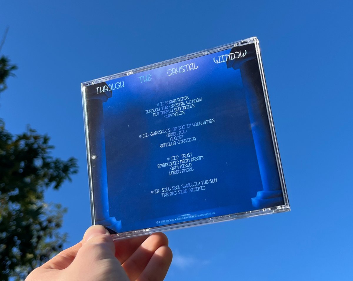 AT LONG LAST, 'THROUGH THE CRYSTAL WINDOW' CD'S!

Limited run of 15 handmade CD's in jewel cases. Includes a mini booklet and bonus track!

Available on my bandcamp page

༺୦ਲ୦༻