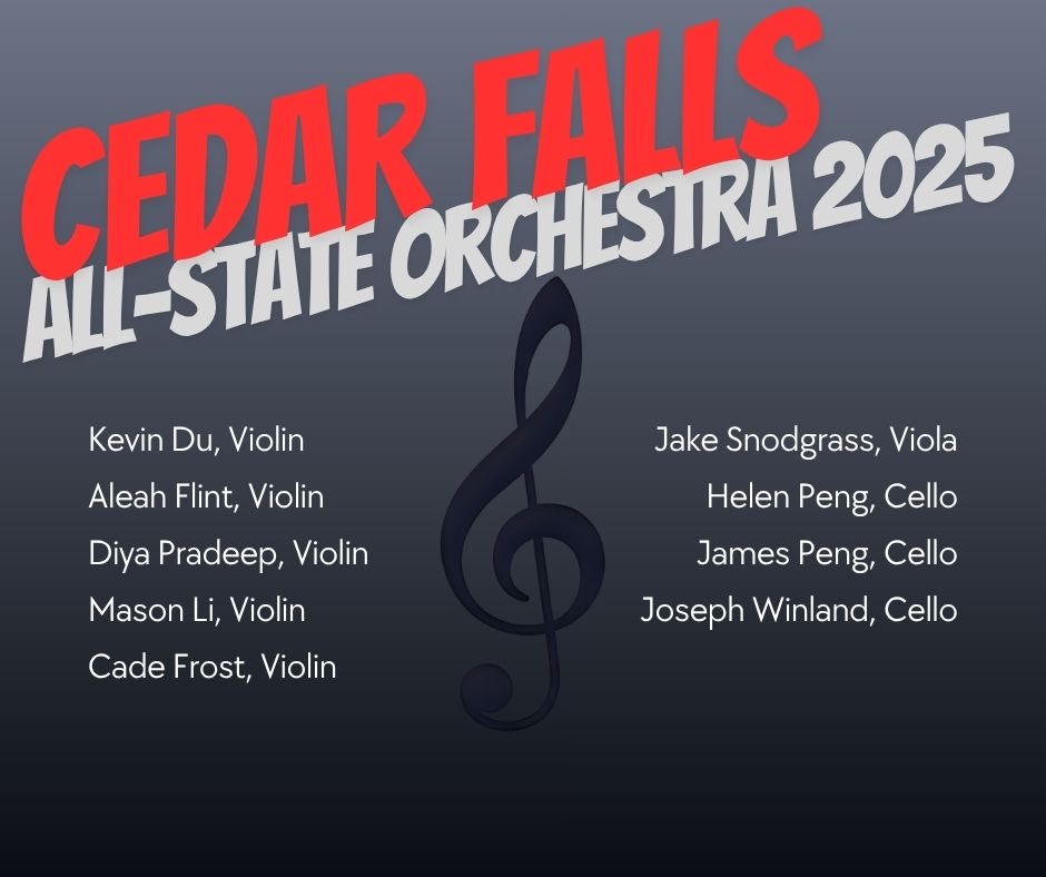 CFHSBand's tweet image. All-State Band, Choir, and Orchestra 2025. Congrats to all!