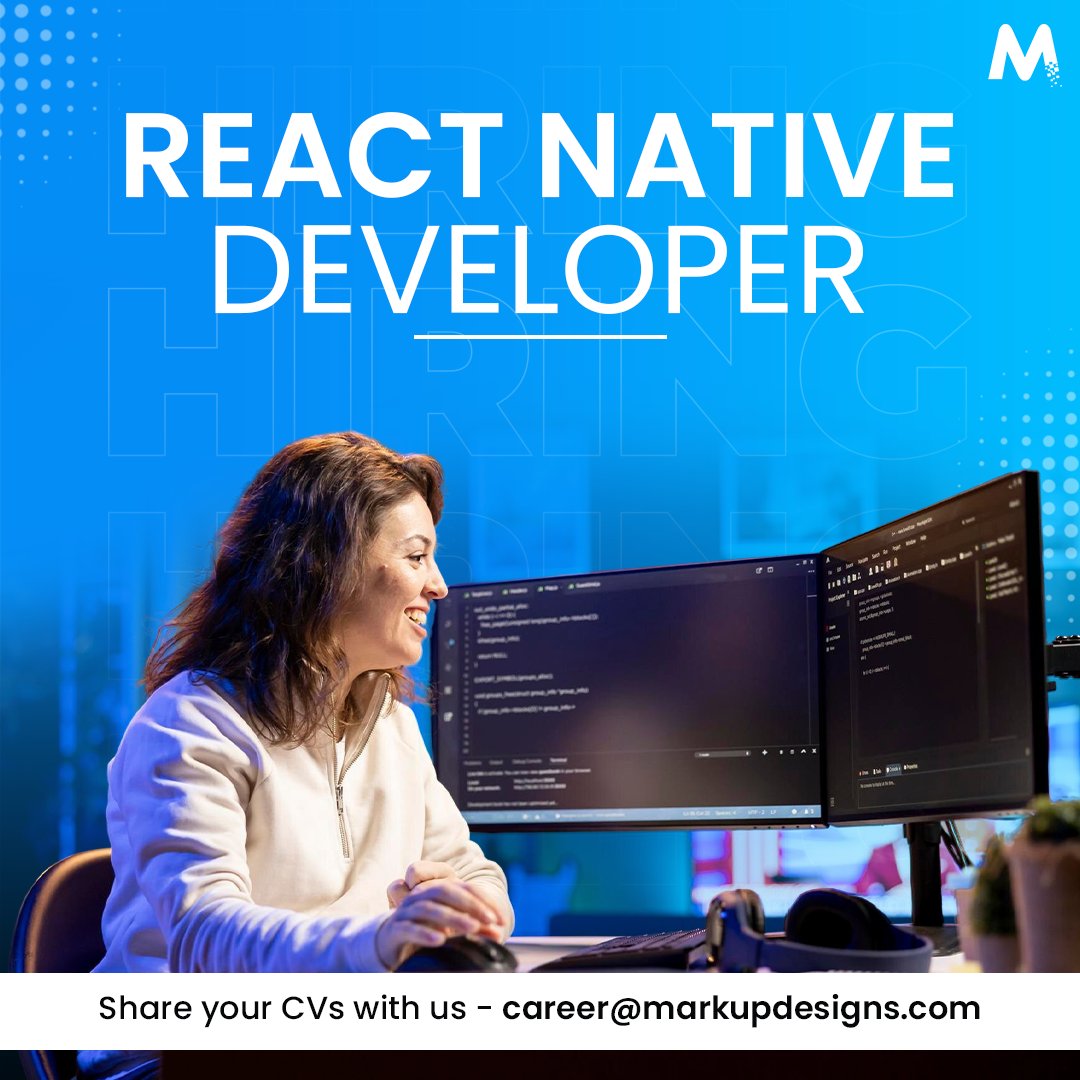 markupdesigns's tweet image. Code. Create. Collaborate.
We’re growing our tech team! 🚀
👨💻Senior PHP Developer (5–8 years)
📱React Native Developer (4–6 years)
Drop your resume at career@markupdesigns.com
#Hiring #JoinOurTeam #WeAreHiring  #WebDevelopment #AppDevelopment #LifeAtMarkup #MarkupDesigns