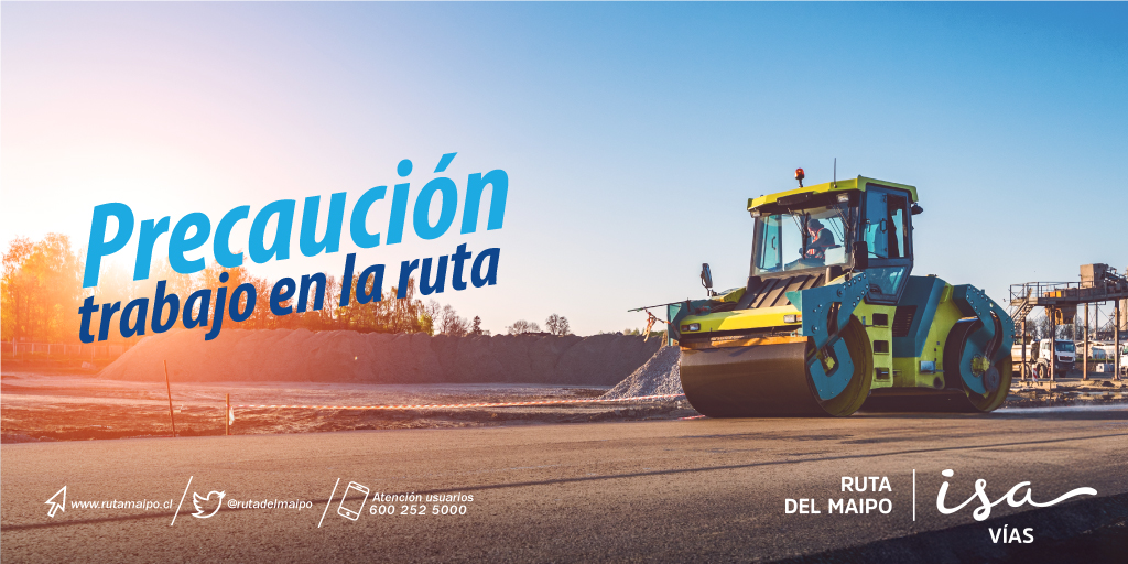 rutadelmaipo's tweet image. ⚠️PRECAUCION: Se informa de trabajos en #Ruta5Sur A la altura del km 123 en dirección al Sur. Sector de #Pelequén. Al Sur 1 pista habilitada. Modere su velocidad y respete señalización.