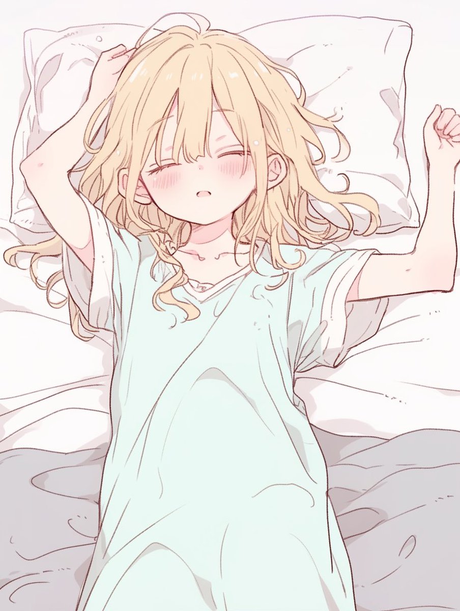 Barbara_yumemi's tweet image. 「おくすりききすぎ」
いっつも月曜日眠たいので、しっかり眠れるよう昨日熟睡できる市販のお薬を試してみました。
飲んだ後すぐ眠れましたが日中結局ずっと眠かったので、睡眠の問題じゃなくて休みに全力で遊びすぎなせいみたいですね…。
#AIart 
#AIイラスト