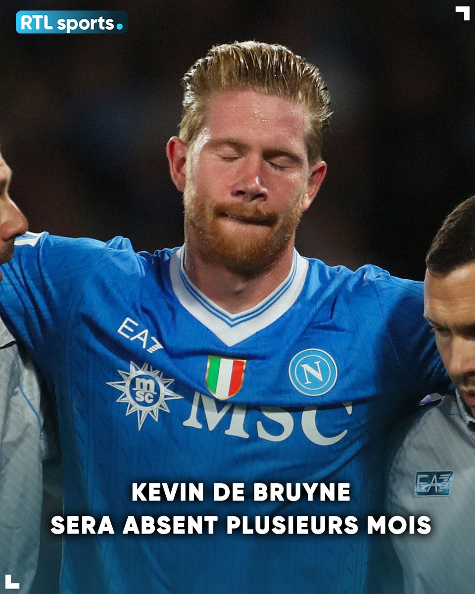 Le verdict est tombé pour Kevin De Bruyne qui souffre d'une "lésion de haut grade" de la cuisse droite. Le Diable Rouge ne devrait pas rejouer en 2025. 😢 #RTLsports
