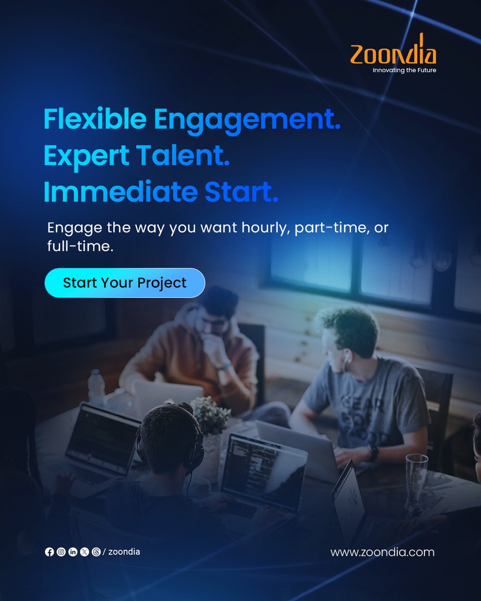 zoondia's tweet image. Empower your business with Zoondia’s global tech talent.
From AI to Mobile, Web, and Cloud, we’ve got the experts to power your next big idea.
🚀 Build your dream team with Zoondia today.
📧 sales@zoondia.com | 🌐 zoondia.com
#Zoondia #HireDevelopers #TechExperts