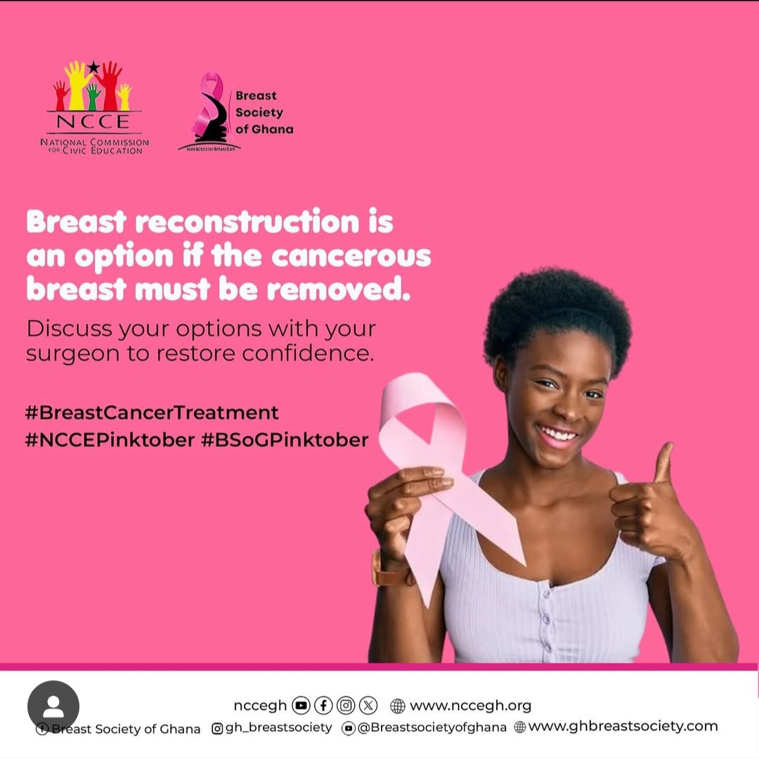 UGMCSim's tweet image. Pink October Tips from @gh_breastsociety : Consider breast reconstruction as an option and note that breast cancer treatment can have side effects varying in severity, based on the patient #pinkoctober  #ugmcsim #healthsimulation #simulation #cpd #heatheducation #ugmc #mtsc