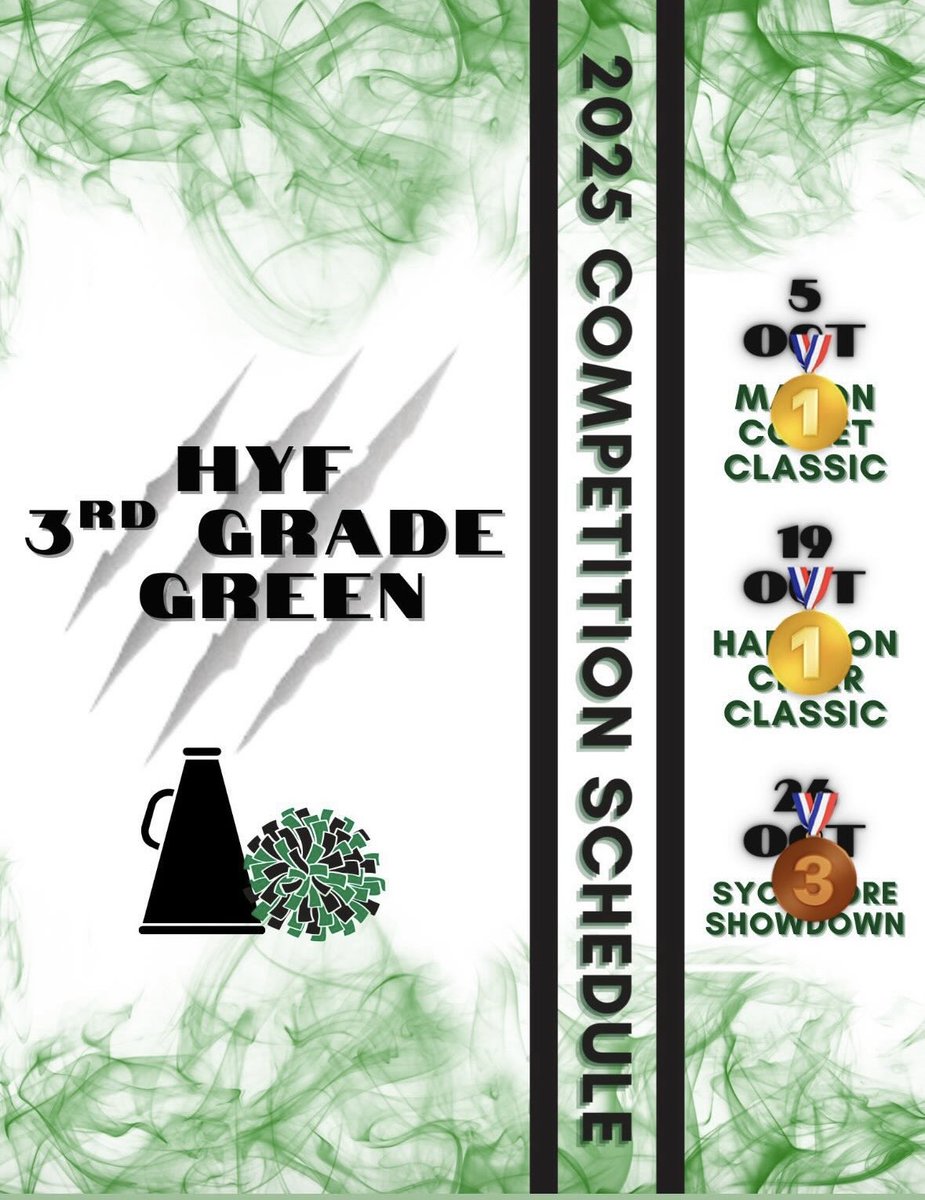 Great competition season for Lydia and her team! 💚🤍🖤 <a href="/Harrison_BSBL/">Coach Toerner</a>