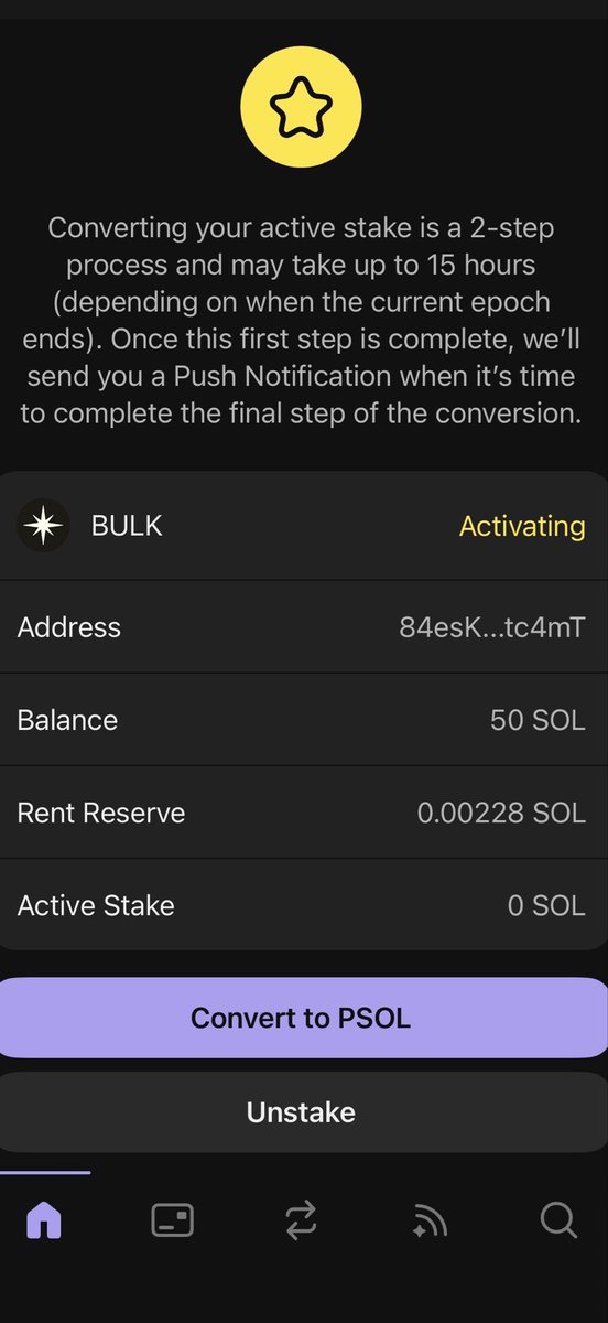 SOL staking by <a href="/bulktrade/">BULK</a> is live
Excited to see what team is cooking