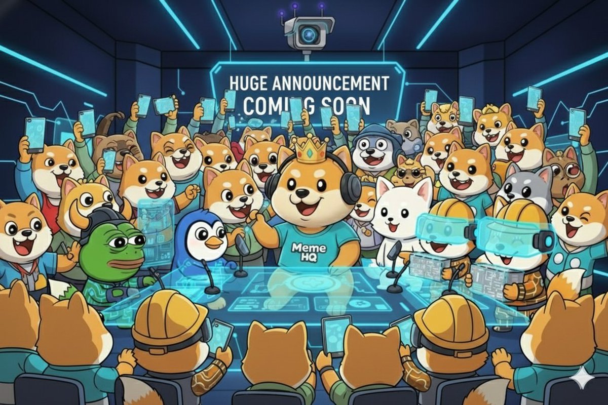 HUGE ANNOUNCEMENT COMING SOON🚨
Big week ahead… 🎥 😮 🚀 

Be ready $MemeHQ #MemeHQ #Bitgetwallet #Bitget #BitgetOnchain 💪 😎