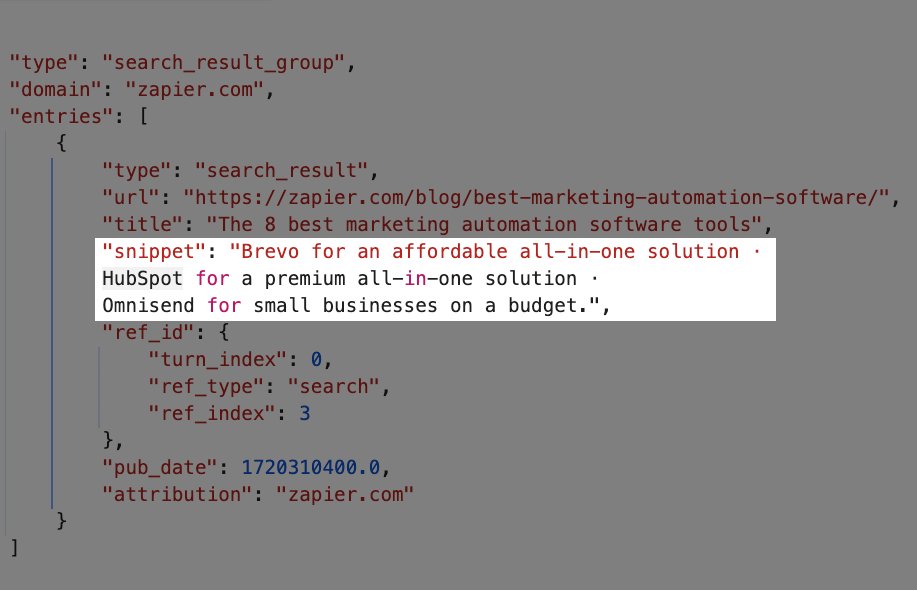 chris_nectiv's tweet image. SEO Tip: Meta descriptions are still important for AI search. 
Hidden in the source code, you can see ChatGPT extracts a "snippet" from every page: