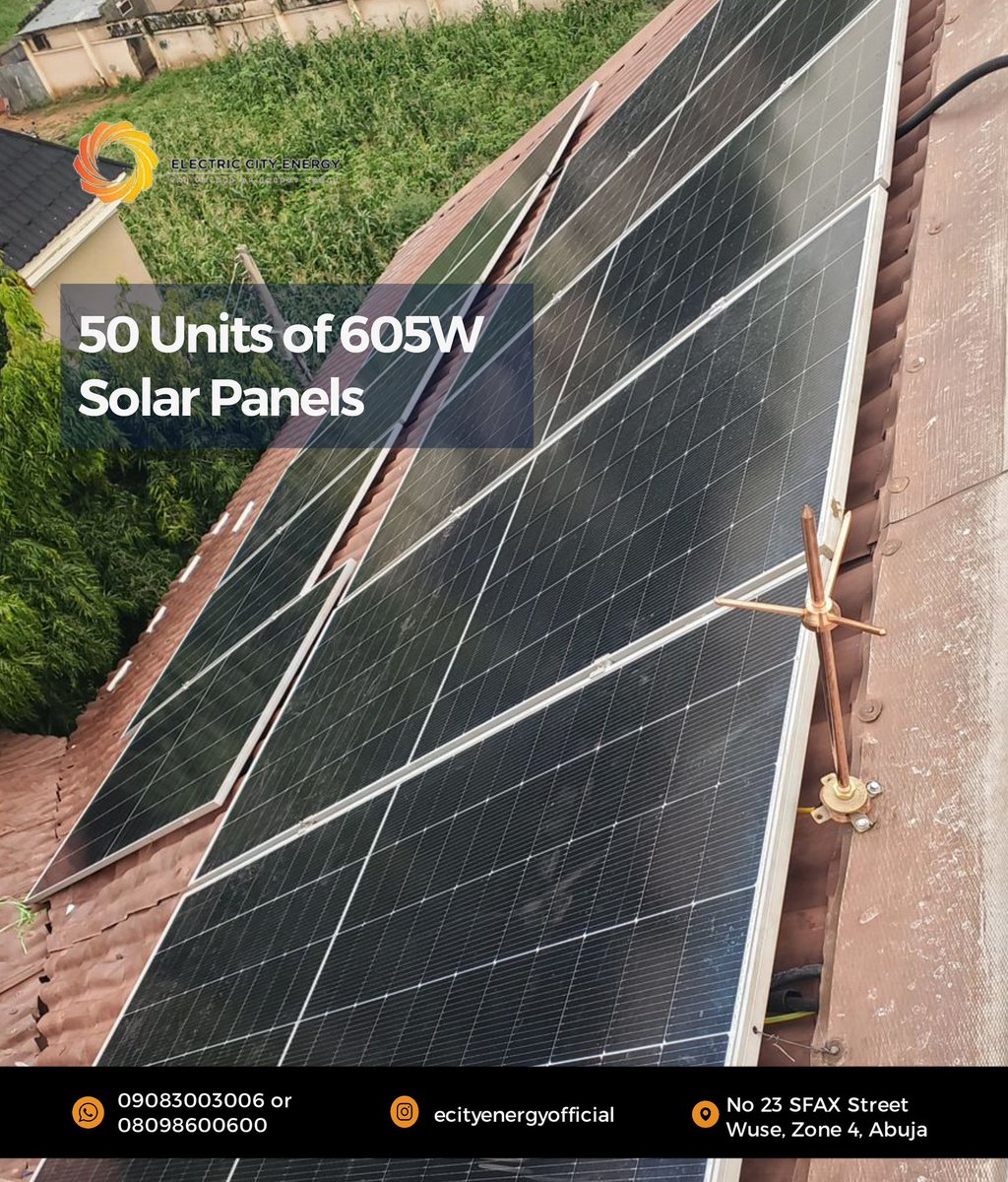 EcityEnergy's tweet image. When we say power, we mean it.
Body: Latest install: 30.25kWp solar generation &amp;amp; a massive 80kWh of battery storage. That&apos;s enough to run 6 ACs, 2 fridges, computers, and more—all off-grid. Stop paying for darkness. Choose Electric City Energy.
#Ecity #Solar