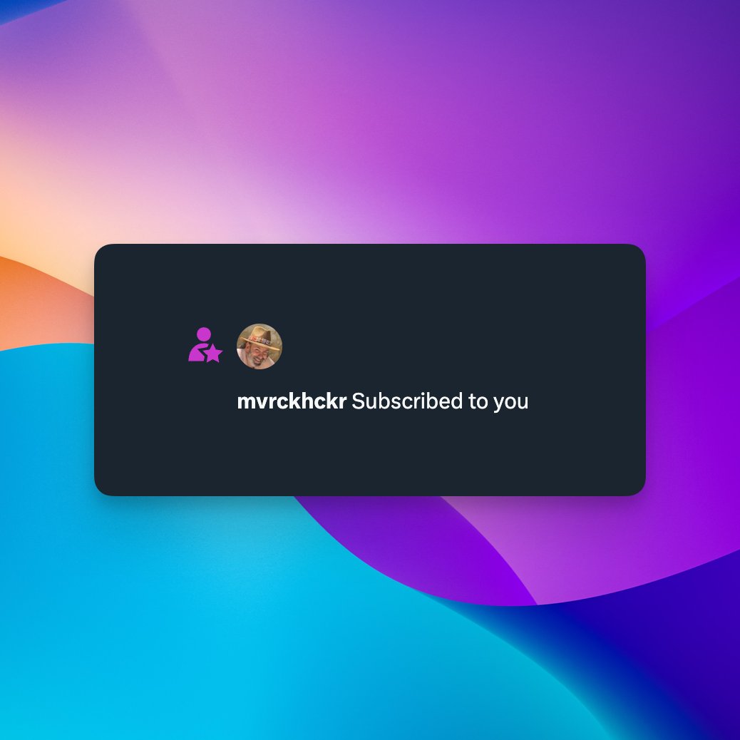 Peter Mick (@thepetermick) on Twitter photo At lucky 13 subscribers now 🍀
Thank you thank you <a href="/mvrckhckr/">mvrckhckr</a> 🙏 At lucky 13 subscribers now 🍀
Thank you thank you <a href="/mvrckhckr/">mvrckhckr</a> 🙏