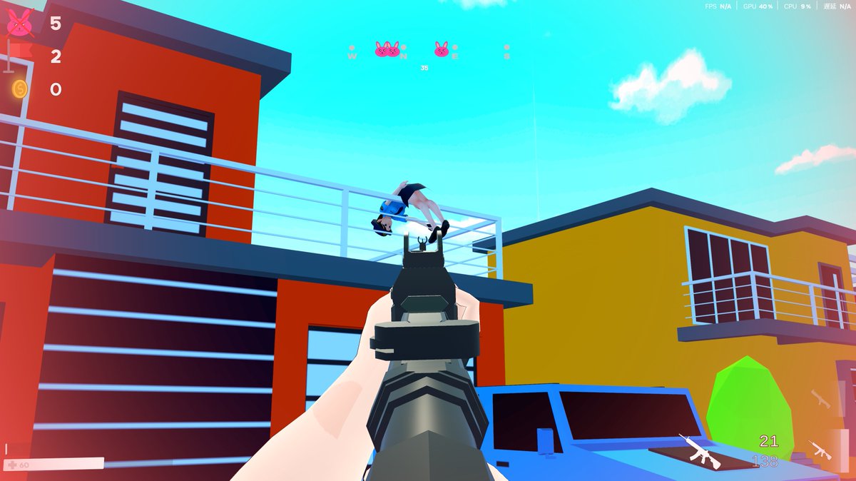 yajuekodev's tweet image. おいサツ子～変なところに飛ぶなよ🤣
#Unity #unity3d #bug #indiegame #indiedev #gamedev #ゲーム制作 #YankeeRabbits