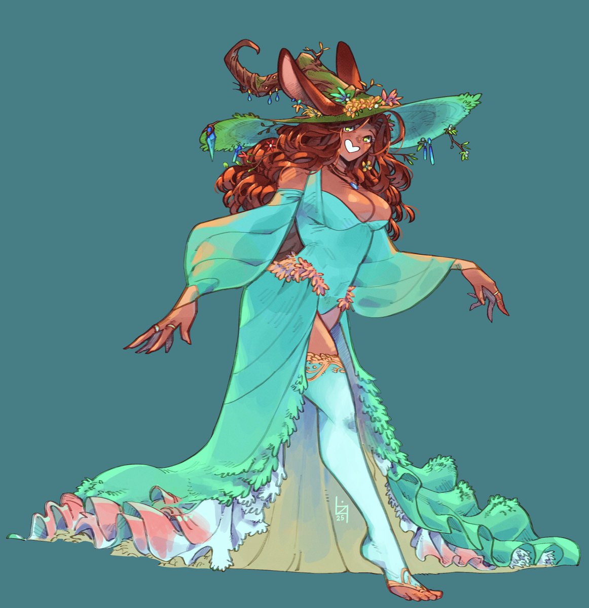 She likes wearing big hats :p