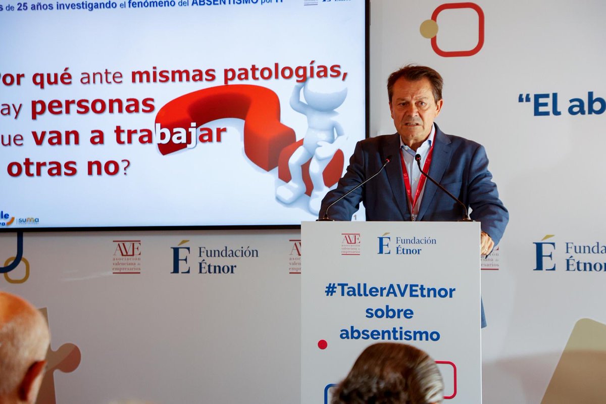 #HéctorBlasco, de <a href="/umivaleactiva/">Umivale Activa</a>, destaca que “España está en cabeza del ausentismo de Europa, con casi un 70% por encima de la media”. 

“Tenemos récord histórico de ausencias por motivo de salud”

#TallerAVEtnor #AVEmpresarios