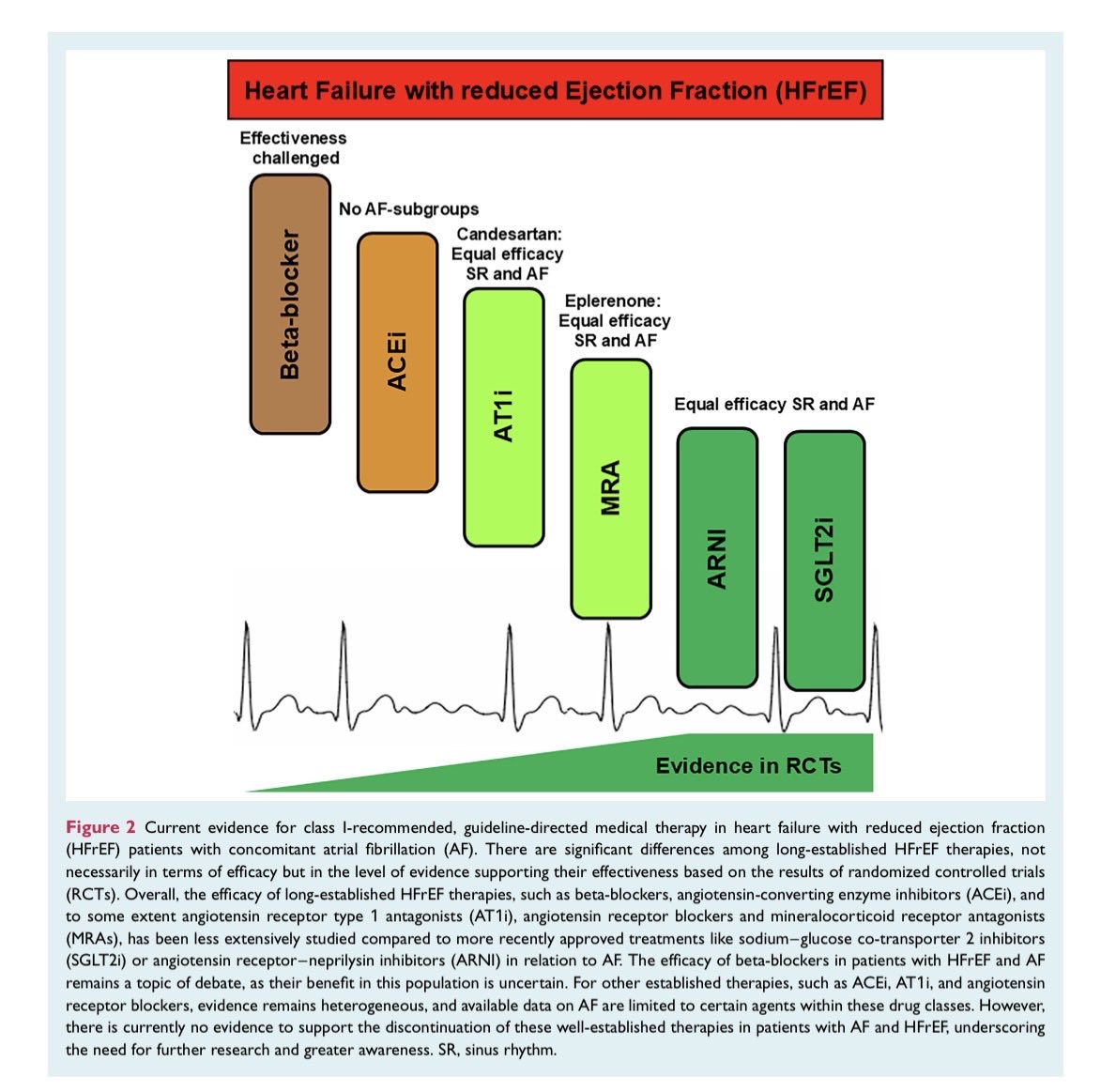 GiuseppeGalati_'s tweet image. 🔥 🚨 #EuropeanJournalofHeartFailure consensus statement. 
Heart failure pharmacotherapy for #HFrEF &amp;amp; concomitant #AtrialFibrillation: 
Review of evidence &amp;amp; call to action
@escardio  @ESC_Journals :
🍀 #ARNI #SGLT2i #MRA Evidence of benefits
🛡️ #BB challenging evidence of…