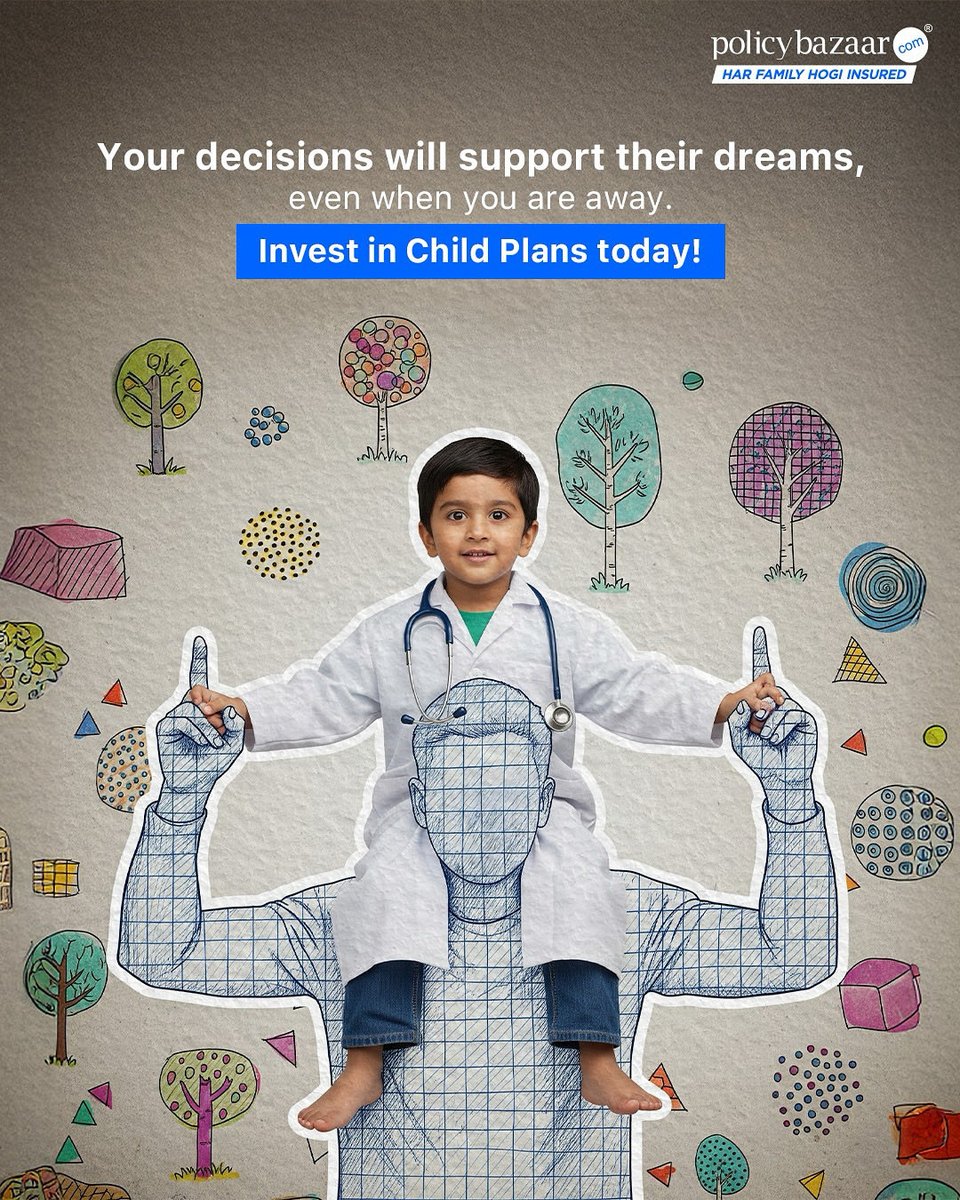 policybazaar's tweet image. Your child’s dream is much related to how you plan and back them.
Compare and invest in Child Plans today!

#PolicyBazaar #ChildPlan #Policy