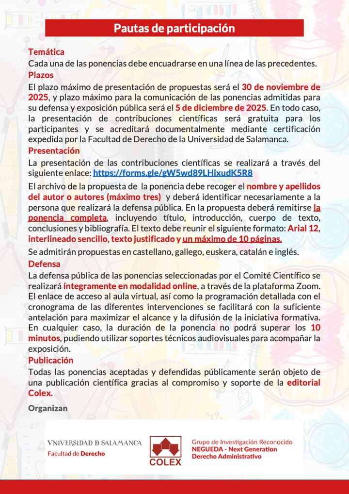 📢Congreso Innovación docente CCSS, CCJJ y Criminología (2 Ed.)

📝Envía tu ponencia completa: forms.gle/gW5wd89LHixudK…
📅 Hasta el 30 de noviembre

⚠️¡Gratuito y completamente online!