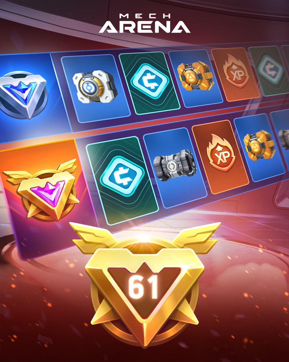MechArenaMobile's tweet photo. ๐คฉ Battle Pass Season 61 is now live in Mech Arena!
Complete your Objectives and win rewards to boost your Squad. Ready to fight?
#MechArena
#MechArenaBattlePass https://t.co/peuUn80dZQ