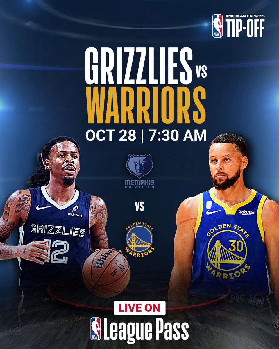 NBAIndia's tweet photo. Morant vs. Curry, who grabs the WIN number 3οΈβ£?
Stream Grizzlies vs Warriors, LIVE on #NBALeaguePass! π² https://t.co/ARZamfIBrl
#TipOff25 https://t.co/yUrQ6STFW8
