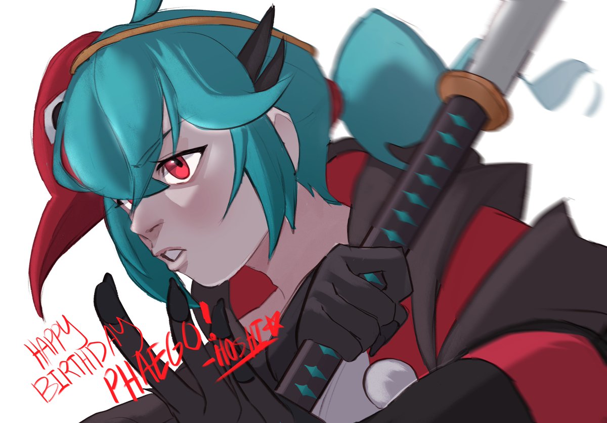 Gotta draw a quick last minute bday gift for <a href="/phaego/">PhaegoSan🐧👺</a> !!

Happy Birthday to the Tenguin!

#vtuberfanart