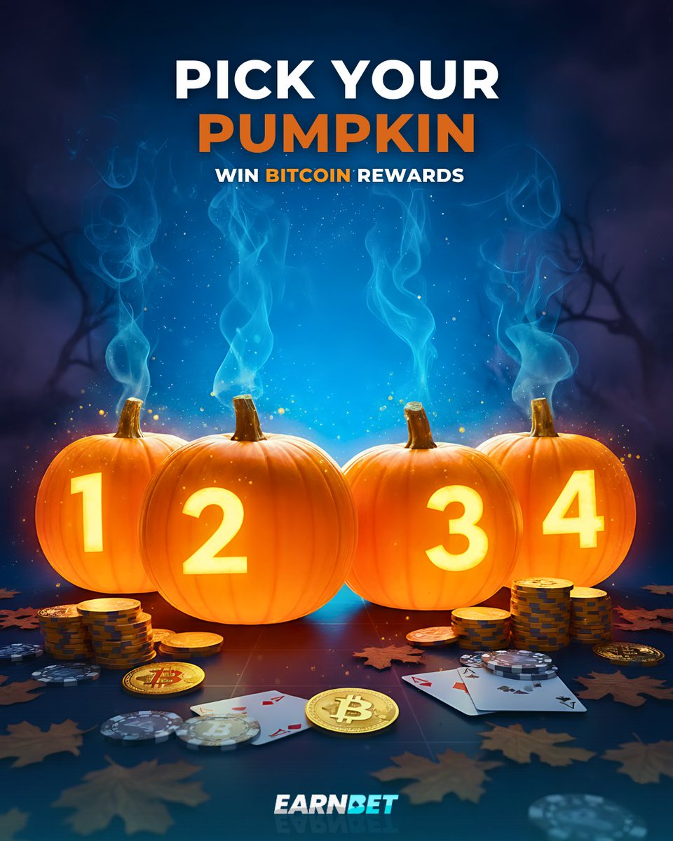EarnBetCasino's tweet image. 🎃 It’s pumpkin-picking time!
One of them hides BTC reward inside.
Comment your pick & tag a friend to join!
2 Winners revealed in 2 days 💰
#Halloween #EarnBet