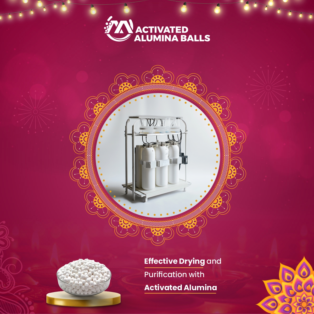 SorbchemIndia's tweet image. Features &amp;amp; Benefits:

- High adsorption capacity for moisture and gases
- Resists thermal shock and high pressure
- Long lifespan and reusability

Order Now | activatedaluminaballs.com

#ActivatedAlumina #DryingSolutions #Purification #IndustrialProducts