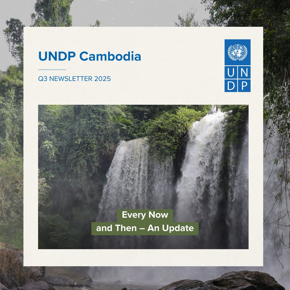 UNDPCambodia's tweet photo. We’re excited to share the first edition of our newsletter — a new way to stay connected with the people and partnerships shaping a more sustainable future. Discover how @UNDP and our partners are driving climate action and building long-term resilience.
👉https://t.co/s6CGLv8wrS https://t.co/IKiNVvzmGB
