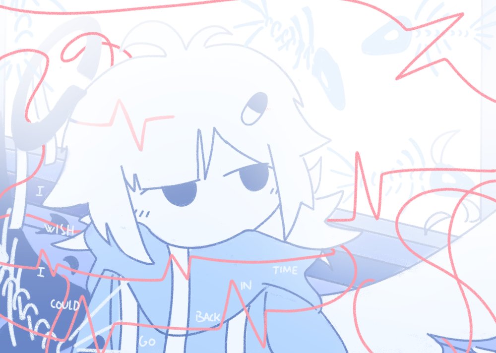 Sunrise_P5's tweet image. Drew the oc from @corpsefish_  "I wish I could go back in time" music video.
Very beautiful song, I forgot how many times I rewatched it. ; v ;
youtube.com/watch?v=OIzZR8…