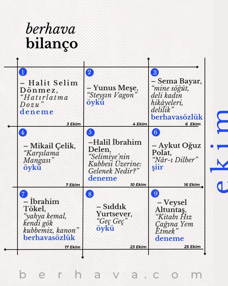 bilanço || ekim
berhava.com