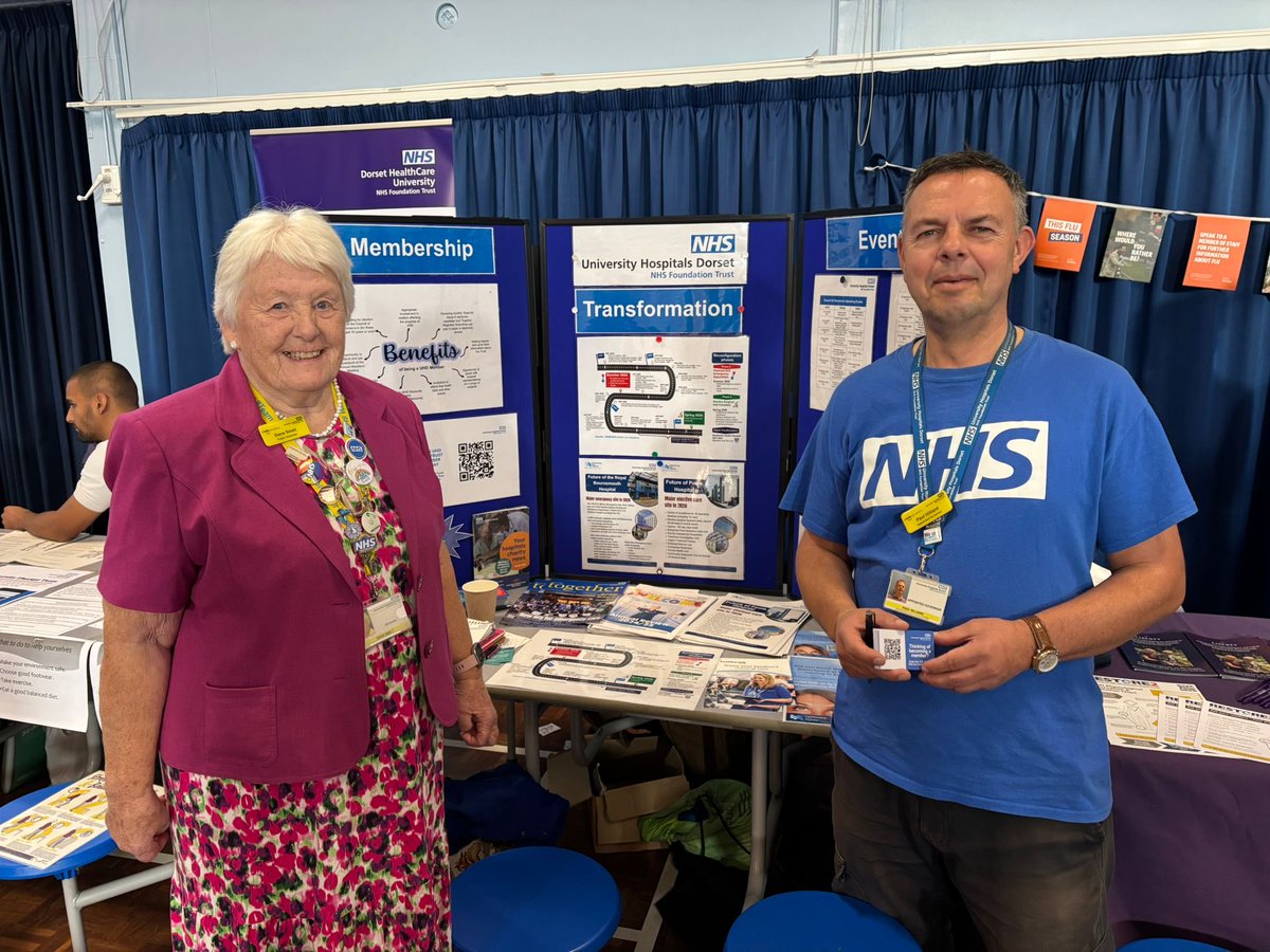We’re here at Twynham School in Christchurch today, sharing news and listening to your views about our hospitals. Come along to find out more from our fab #TeamUHD governors! ☺️ #AgeFriendlyBCP <a href="/BCPCouncil/">BCP Council</a> <a href="/NHSDorset/">NHS Dorset</a>