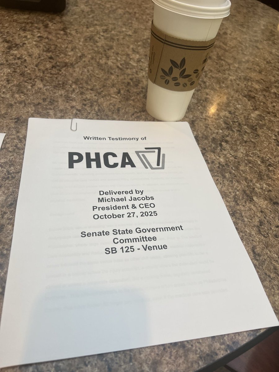 MichaelCJacobs's tweet image. The @PHCA_Cares team is in the Capitol today to represent our members on the issue of venue shopping. #tortreform