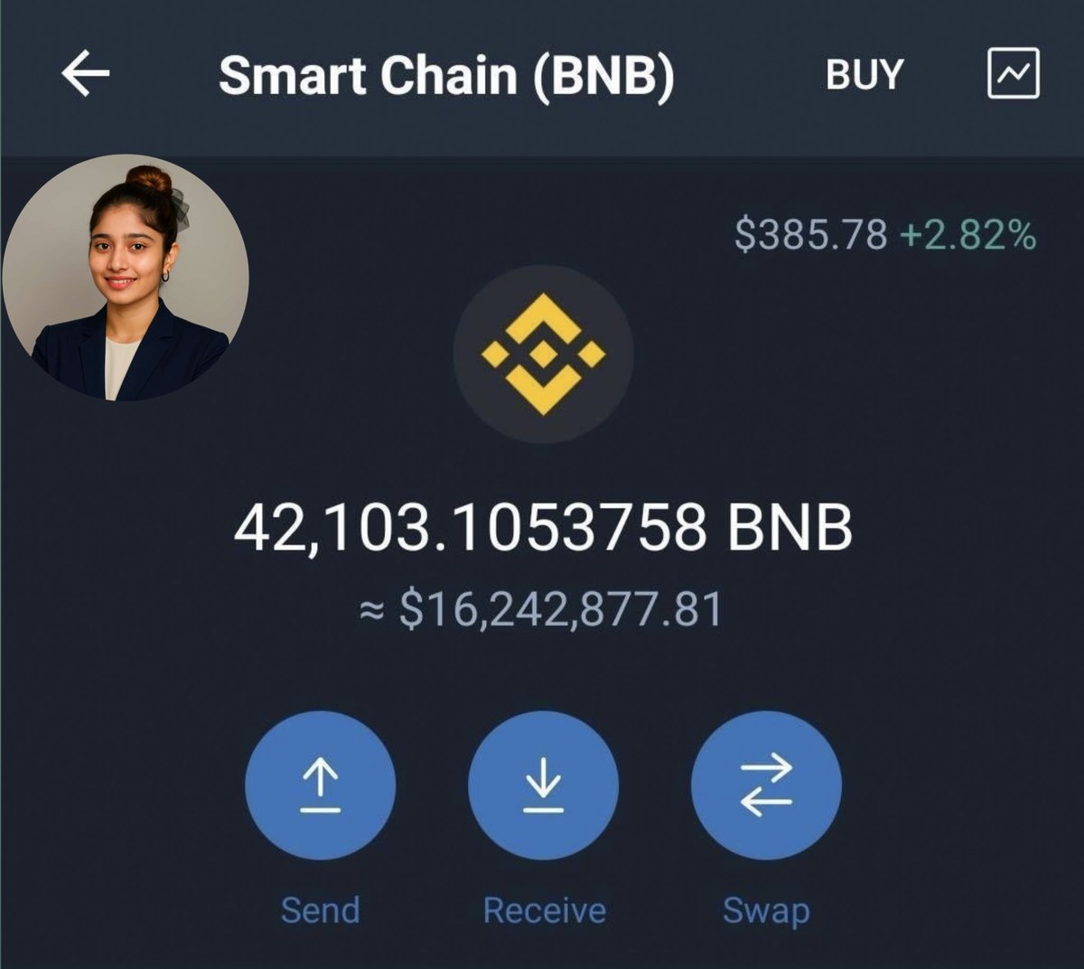I'M OFFICIALLY A $BNB MILLIONAIRE!💸

As I promised, I want to change someone’s life—giving away 10 $BNB (~$12,950) to one lucky winner by tomorrow!

Like, RT, follow and comment 'DONE' to enter.

The winner will be announced in 48 hour!🚀
Good luck everyone!🎉