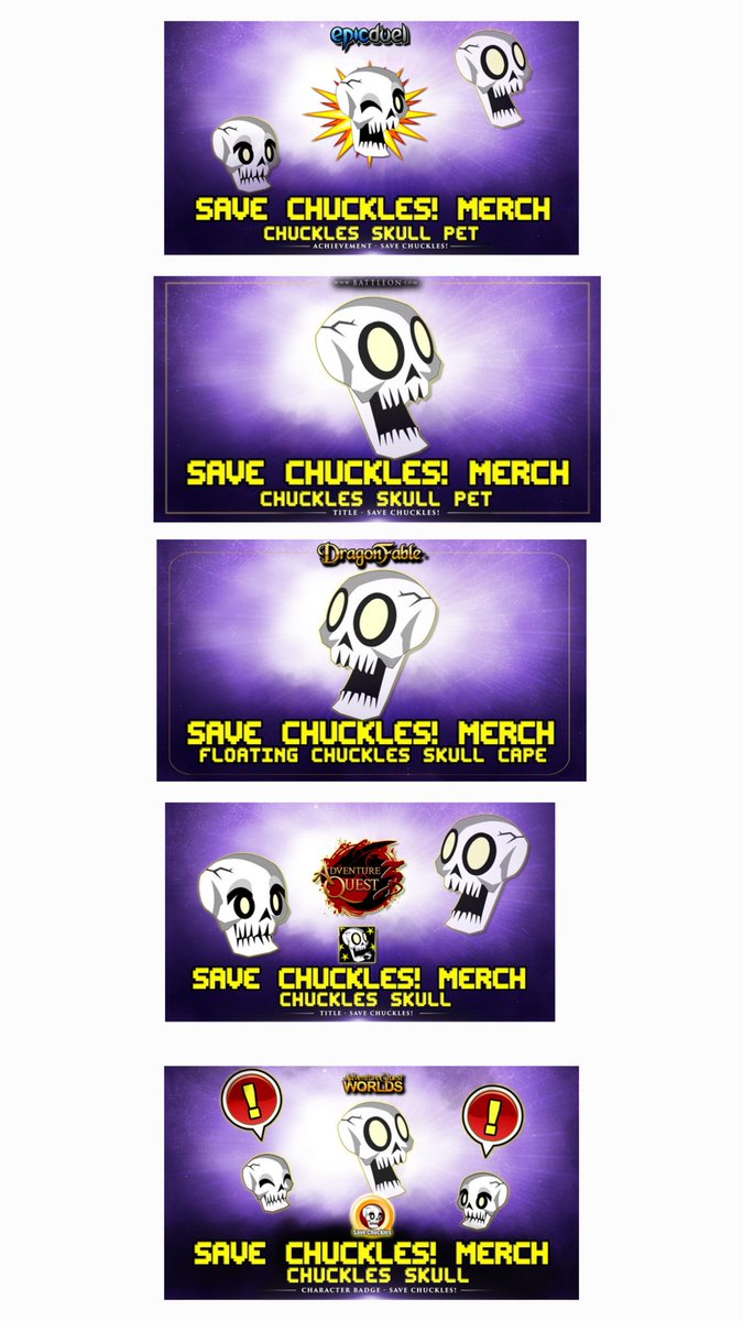 Time For the Giveaway 
💀 𝗦𝗔𝗩𝗘 𝗖𝗛𝗨𝗖𝗞𝗟𝗘𝗦 𝗖𝗢𝗗𝗘 𝗚𝗜𝗩𝗘𝗔𝗪𝗔𝗬 💀

✅ Follow <a href="/ArtmusAQW/">Artmus</a>  and <a href="/CaddeusAQ3D/">Caddeus</a>

👥 Tag 2 friends

🔁 Like and Retweet

⏳ Ends NOV 30
 #Dragonfable 
#aqw #aq3d #edcodes #aq