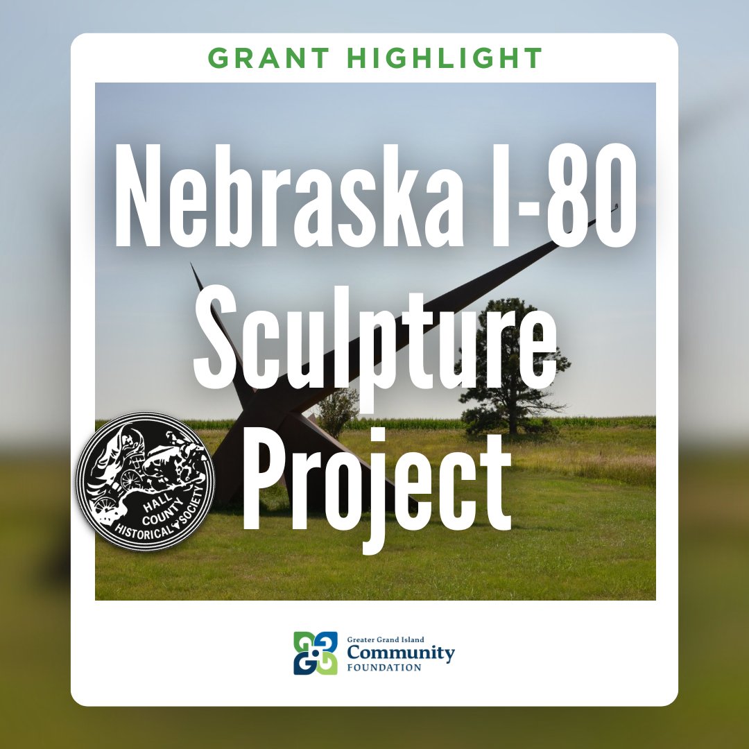 Preserving Nebraska’s Creative Legacy 🎨

Proud to support the Nebraska I-80 Bicentennial Sculptures Project! 🌟 Our Greater Impact Grant helps nominate these iconic works—including “Erma’s Desire” near Grand Island—for the National Register of Historic Places. #SculptureProject
