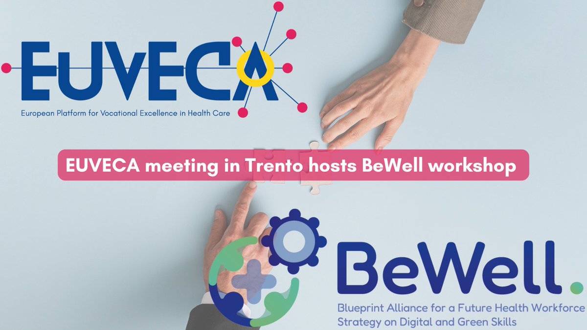 euveca_project's tweet photo. 🤝Partnerships + innovation = a future-ready healthcare workforce!
At the EUVECA meeting in Trento, the @BeWellProjectEU workshop explored how to integrate digital, green & soft skills into training.
👉https://t.co/A0nuDiJqTb
👉https://t.co/tXg5nLP73R
#EUVECA #BeWellProject https://t.co/pj4zpiYsoZ