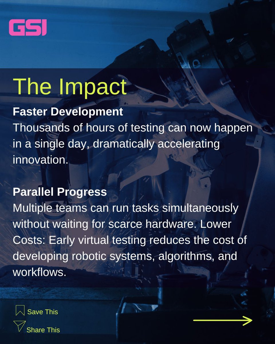 Geiselsoftware's tweet image. 🚀 Virtual robots, real progress.
A leading robotics manufacturer used digital twinning to test algorithms virtually, cutting costs, boosting speed, & scaling innovation without touching real hardware.
#Robotics #DigitalTwinning #Innovation #Simulation
