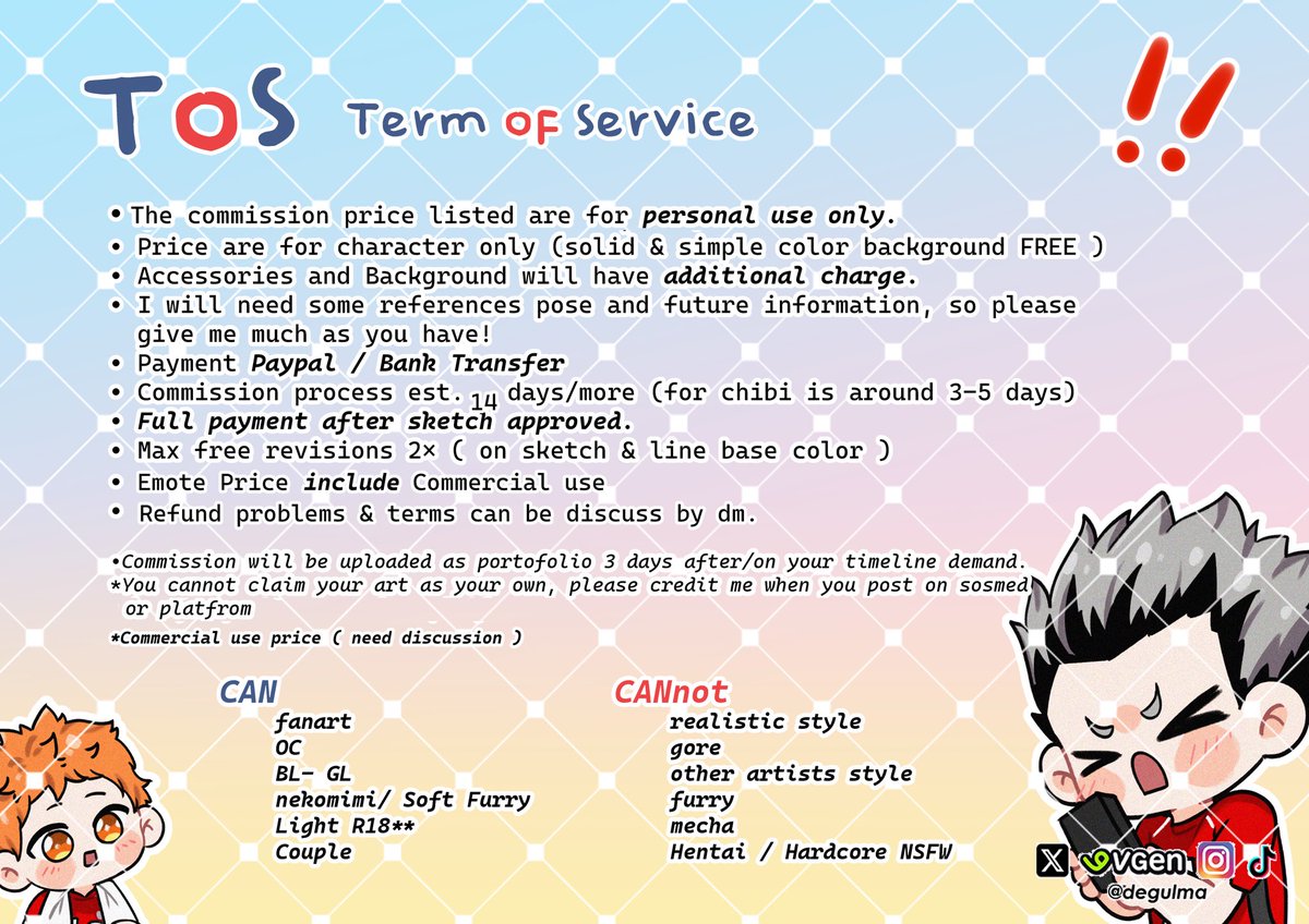 Degulma 🎏 comms open tweet media